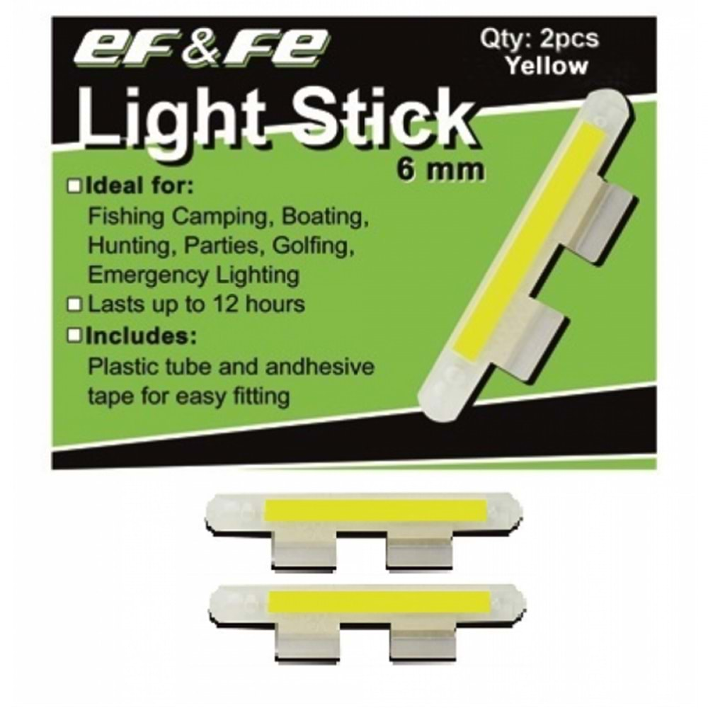 Light Fosfor Çiftli Kamışa Takılan (6MM)