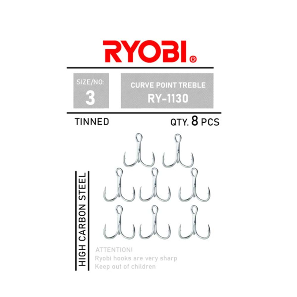 RYOBİ İĞNE CURVE POINT TREBLE - RY-1130