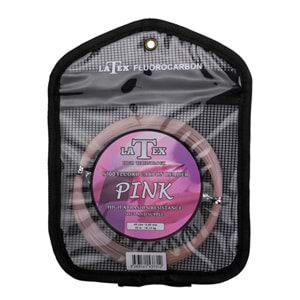 Misina Pink Latex Fluorocarbon Leader 25 MT.