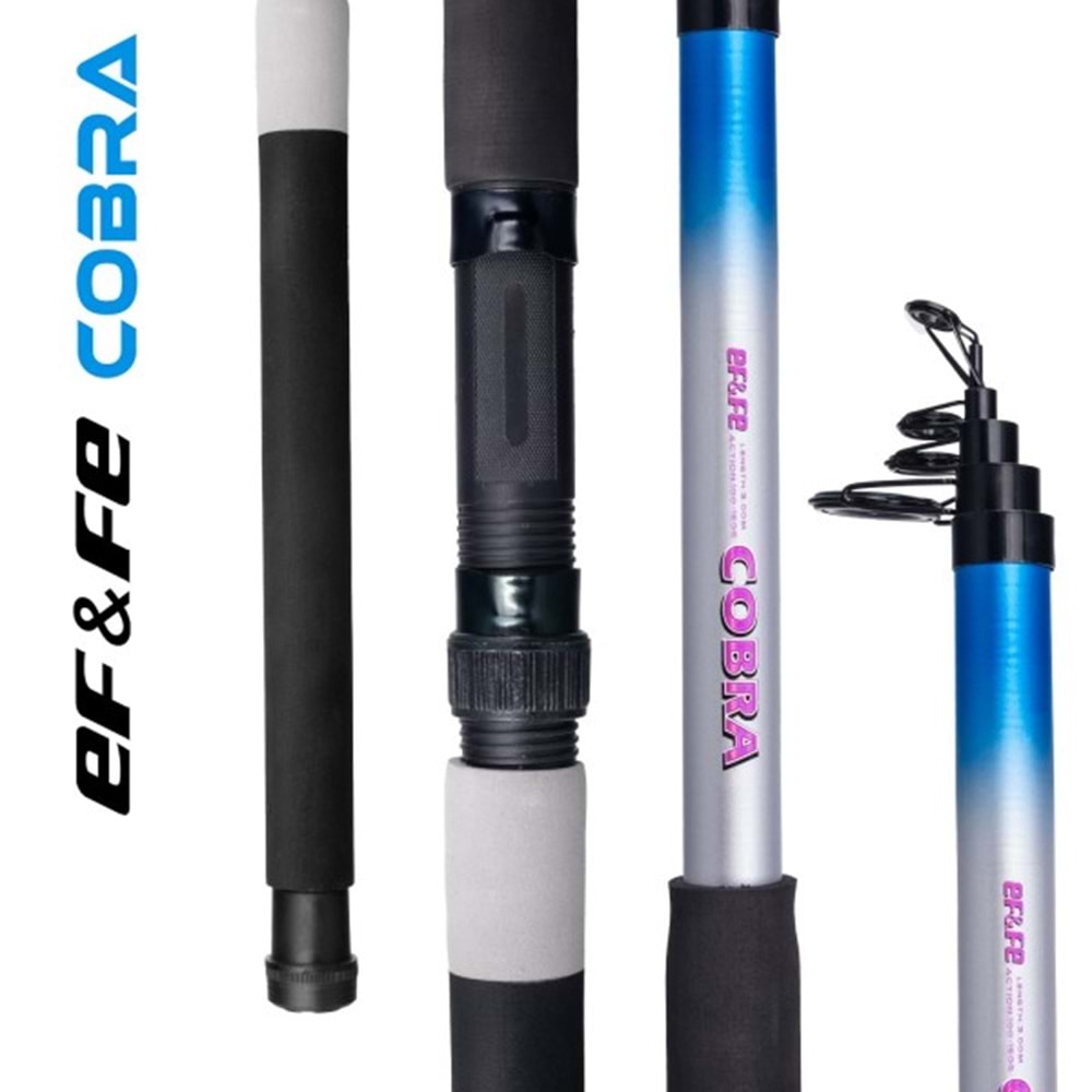 Effe Cobra Teleskopik Olta Kamışı - Mavi 